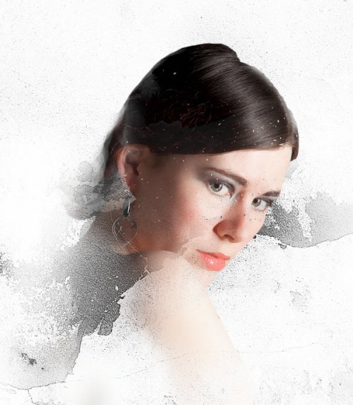 2 effect 2 effect 500x573 Freestyle Human Portrait Manipulation in Photoshop with Brush Painting and Layer Masking