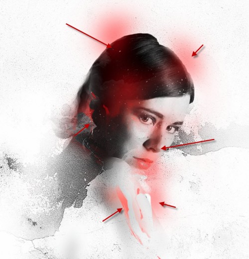 3 bw mask 3 bw mask 500x521 Freestyle Human Portrait Manipulation in Photoshop with Brush Painting and Layer Masking