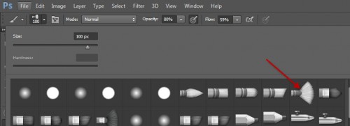 4 brush 4 brush 500x181 Freestyle Human Portrait Manipulation in Photoshop with Brush Painting and Layer Masking